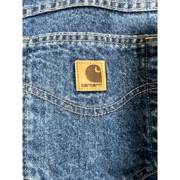 Carhartt Relaxed Fit Denim Blue Jeans Size 42 x 44 - Picture 3 of 7